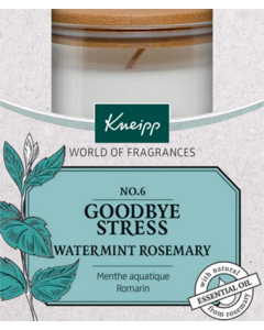 Kneipp Bougie Goodbye Stress Menthe Aquatique Romarin 145g