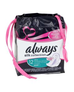 Always Silk Collection Normal Plus 12 Serviettes