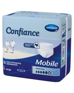 Confiance Mobile Sous-Vêtements Absorption 6g L x14