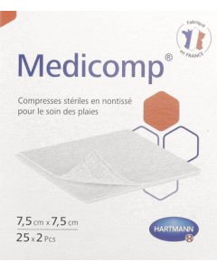 Medicomp Compresse Sterile 7cm5 X 7cm5 2 X25
