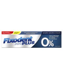 Fixodent Pro Plus Neutre 0 % Crème Adhésive Pour Prothèses Dentaires 40 g