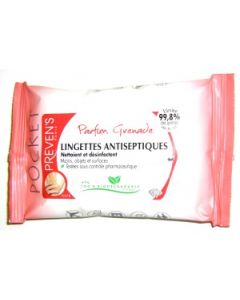 Preven's Lingettes Antiseptiques Grenade 10 Lingettes