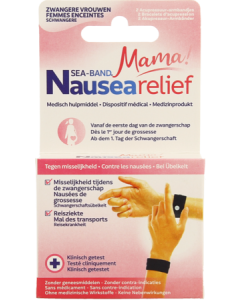 Seaband Bracelet Mama Antinausee Femme Enceinte Noir