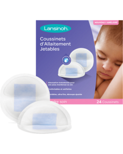 Lansinoh Coussinets Allaitement Jetables Blue Lock Core x24