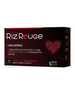 Santé Verte Levure Riz Rouge 30 Comprimés