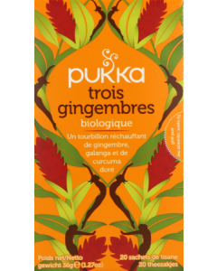 Pukka Infusion 3 Gingembres Bio Sachet 20