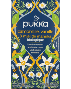 Pukka Infusion Camomille Vanille Miel de Manuka Bio Sachet 20