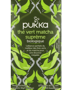 Pukka Thé Vert Matcha Suprême Bio Sachet 20