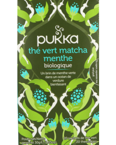 Pukka Thé Vert Matcha Menthe Bio Sachet 20