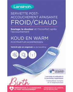 Lansinoh Serviette Post Accouchement Apaisante Réutilisable Cryothérapie Ou Thermothérapie