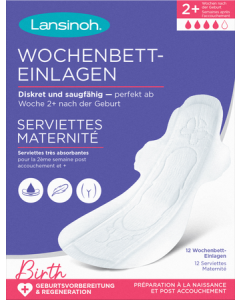Lansinoh Serviettes Maternité Post Accouchement +2 Semaines x12