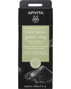 Apivita Masque Express Argile Vert 8ml X2