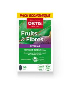 Ortis Fruits & Fibres Regular Transit Intestinal Ecopack 45 Comprimés