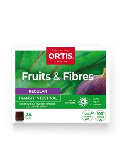 Ortis Fruits & Fibres Regular Transit Intestinal 24 Cubes