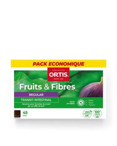 Ortis Fruits & Fibres Regular Transit Intestinal 45 Cubes Ecopack