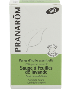 Pranarôm Perles Bio d'Huile Essentielle de Sauge 60 capsules