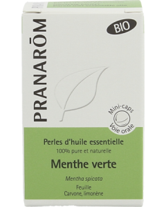 Pranarôm Perles Bio Huile Essentielle de Menthe Verte 60 capsules