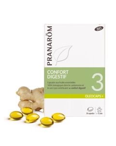 Pranarôm Oléocaps 3 Confort Digestif Bio 30 Capsules