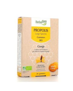 Herbalgem Propolis large spectre Bio 24 Gommes