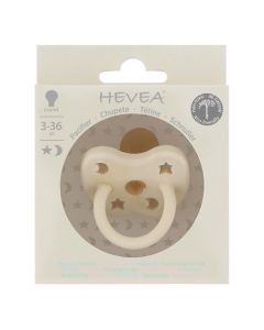 Hevea Tétine Ronde 3-36 mois couleur  Milky White 
