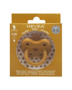 Hevea Tétine Physiologique 3-36 mois couleur Turmeric