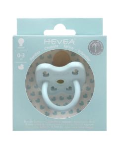 Hevea Tétine Ronde 0-3 mois couleur Baby Blue 