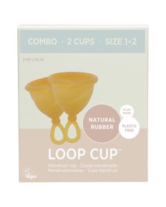 Hevea Combo 2 Loop Cup T1 et T2 Caoutchouc Naturel 