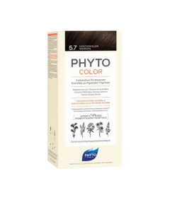Phyto Color Coloration Permanente - Teinte : 5.7 Châtain Clair Marron