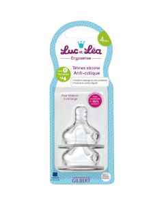 Luc et Léa Tétine Ergosense Débit Variable Anti-Colique
