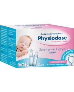 Gilbert Physiodose Sérum Physiologique Nouveau-Nés 30 Doses de 5ml