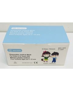 Médisanté Masques Chirurgicaux Enfant de 4 à 12 ans Boite de 50