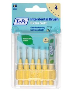 Brossettes Interdentaires Éco-Responsables Extra Souple Jaune Pastel 0.7mm