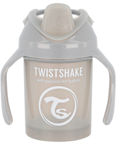 Twistshake Tasse D'Apprentissage Mini Cup Gris Pastel 230ml