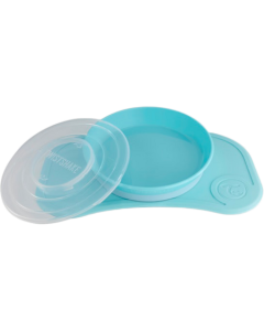 Twistshake Plateau Click Mat Mini + Assiette +6m Bleu