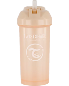 Twistshake Gourde Paille +6m Champagne 360ml