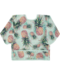 Twistshake Bavoir Manches Longues Vert Ananas