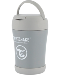 Twistshake Boite Alimentaire Isotherme Gris Pastel 360ml