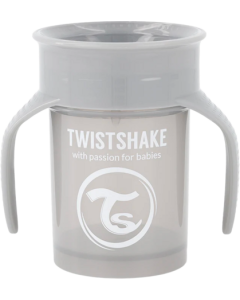 Twistshake Tasse D'Apprentissage 360 Cup Gris Pastel 230ml