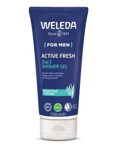 Weleda Homme Gel Douche 3 en 1 Active Fresh 200 ml