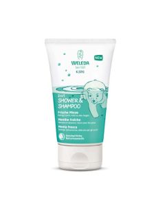Weleda 2in1 Shower & Shampoo Menthe fraîche 150 ml