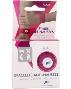 Pharmavoyage Bracelet Anti-Nausées Rose Small x2