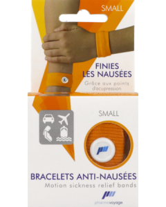 Pharmavoyage Bracelet Anti-Nausées Orange Small x2