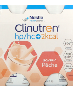 Clinutren Hp Hc+ 2kcal Peche 200ml X4