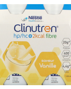 Clinutren Hp Hc+ 2kcal Fibre Vanille 200ml X 4