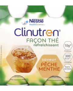 Clinutren Facon The Rafraichissant Peche Menthe 200ml X4
