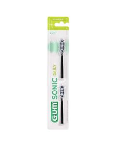 Gum Recharges Brosse à Dents Sonic Daily Noire