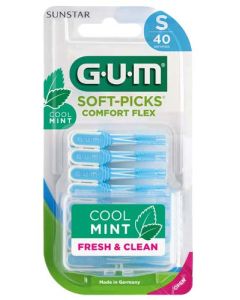 Gum Bâtonnets Interdentaires Soft-Picks Comfort Flex Mint Small x40