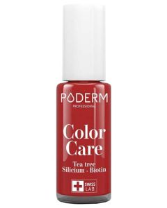 Poderm Color Care Vernis Ongles N253 Rouge Allure 8ml