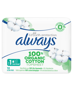 Always Cotton Protection Serviette Ultra Normal x12