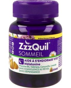ZzzQuil Sommeil Mangue Banane 30 gommes